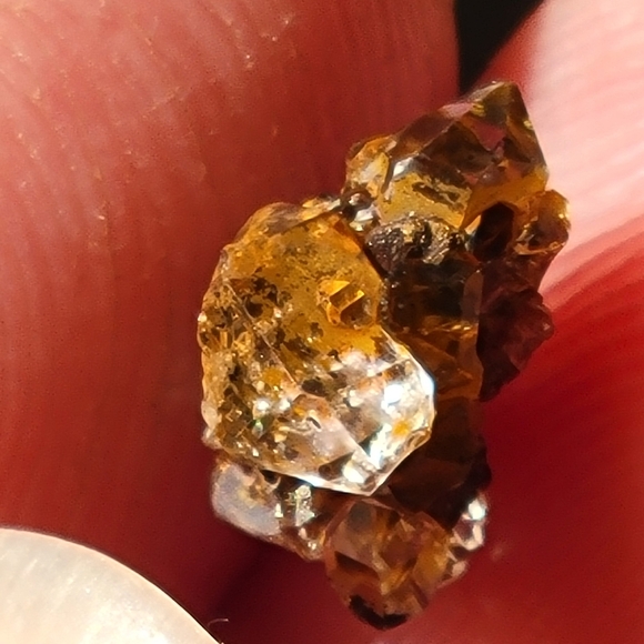 1.55ctw Rare Herkimer Diamond Crystal Cluster Mineral Specimen Rough - Picture 9 of 9